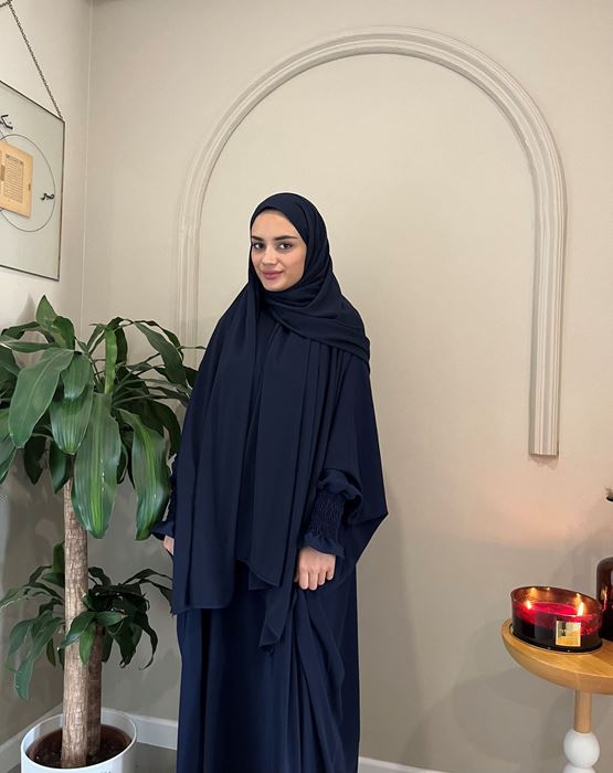 Büyük Boy Şal (Lacivert) resmi