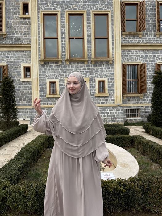 Nurun Oval Sufle Takım (Bej) resmi